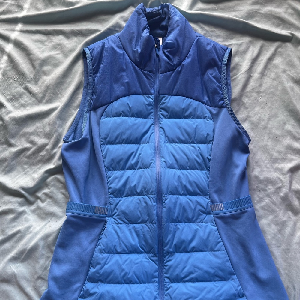 Women's Blue Sleeveless Jacket